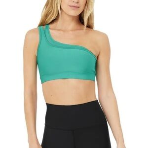 Alo Yoga Airlift Excite Sports Bra in Ocean Teal Size Small
